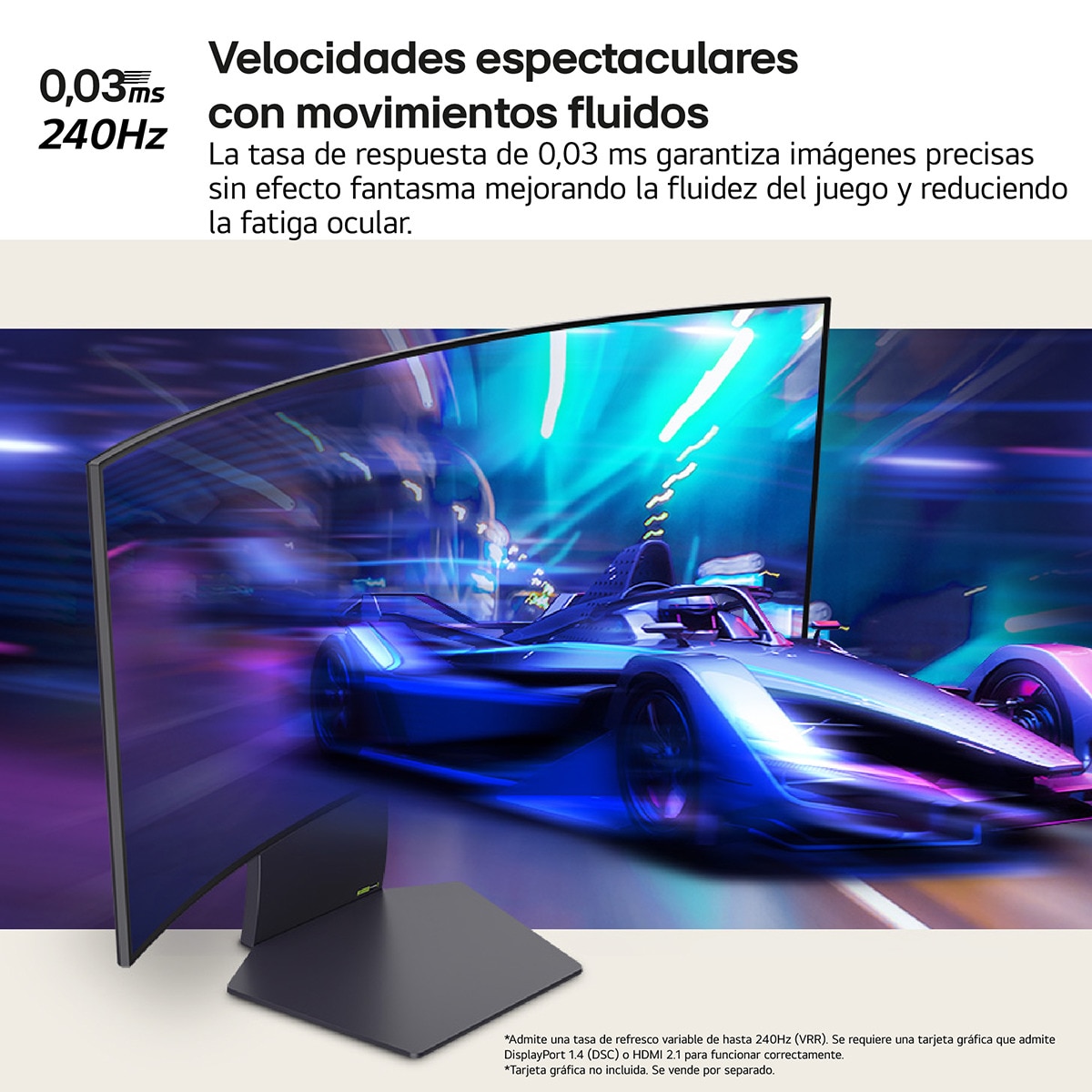 Monitor PC Gaming 86,2 cm (33,9") LG UltraGear 34GS95QE, 240 Hz, Curvo WQHD OLED, FreeSync Premium Pro, G-Sync compatible Negro-6