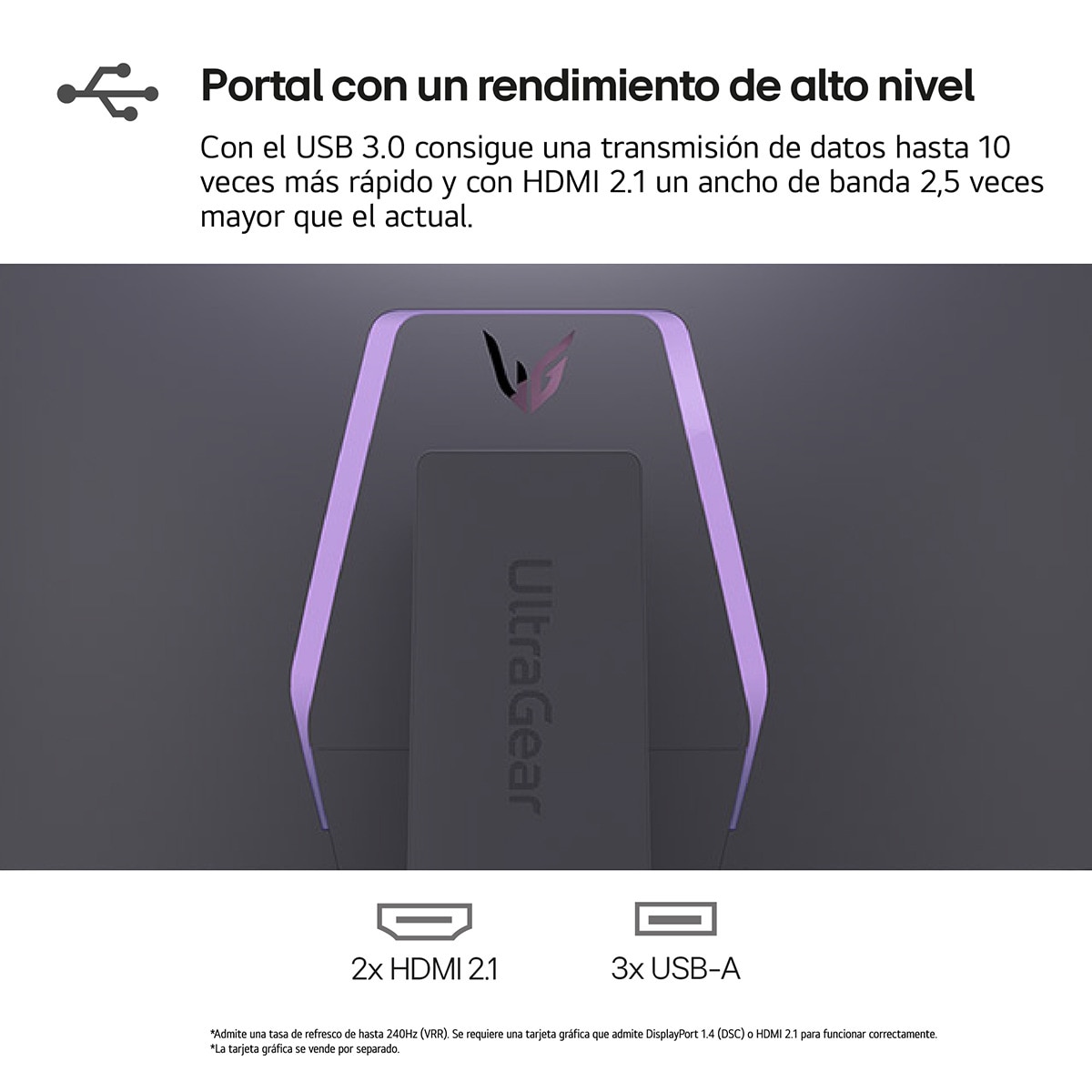 Monitor PC Gaming 86,2 cm (33,9") LG UltraGear 34GS95QE, 240 Hz, Curvo WQHD OLED, FreeSync Premium Pro, G-Sync compatible Negro-12