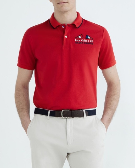 Imagen 0 de Polo de hombre regular Saint Tropez logo bordado