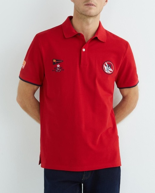 Imagen 0 de Polo de hombre en piqué de algodón orgánico