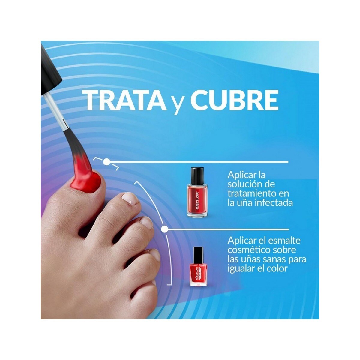 Verniz Excilor Forte em Vermelho - 30 ml 4