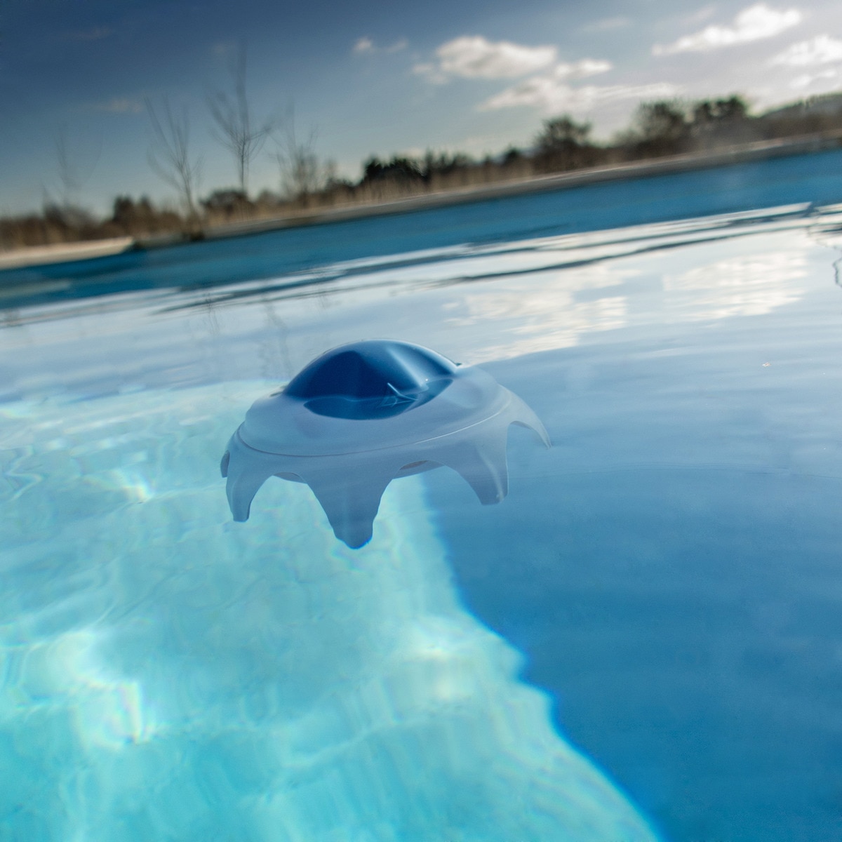 Dosificador Flotante Poolpo Azul-4