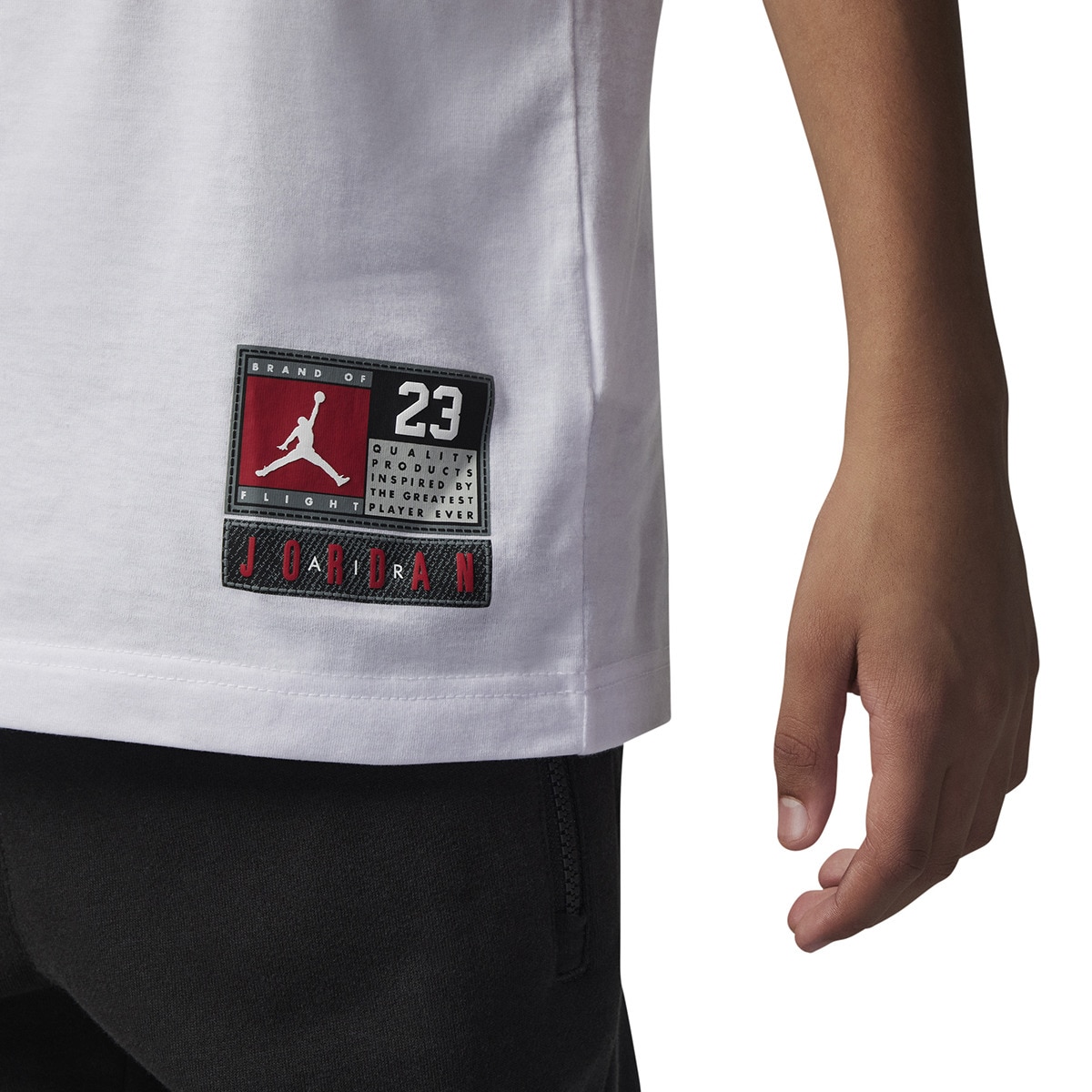 T-shirt de criança Practice Flight Jordan Branco-3