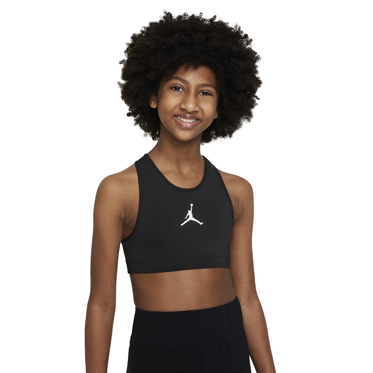 Top de Menina Solid Jumpman Preto-1
