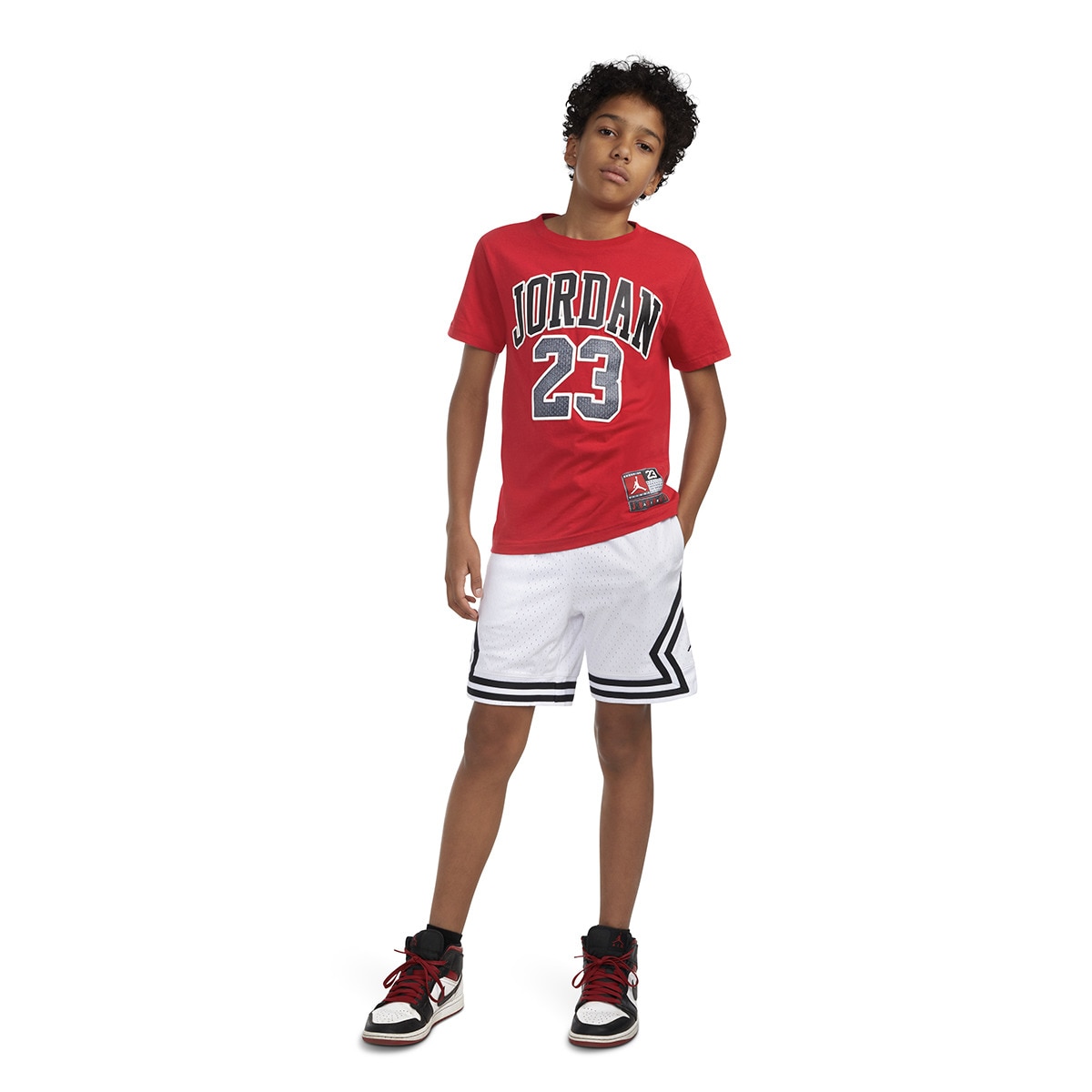 T-shirt de Menino JDB Practice Flight Vermelho-5