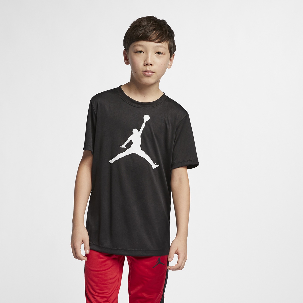 T-shirt de Criança Jumpman Dri-FIT Preto-1