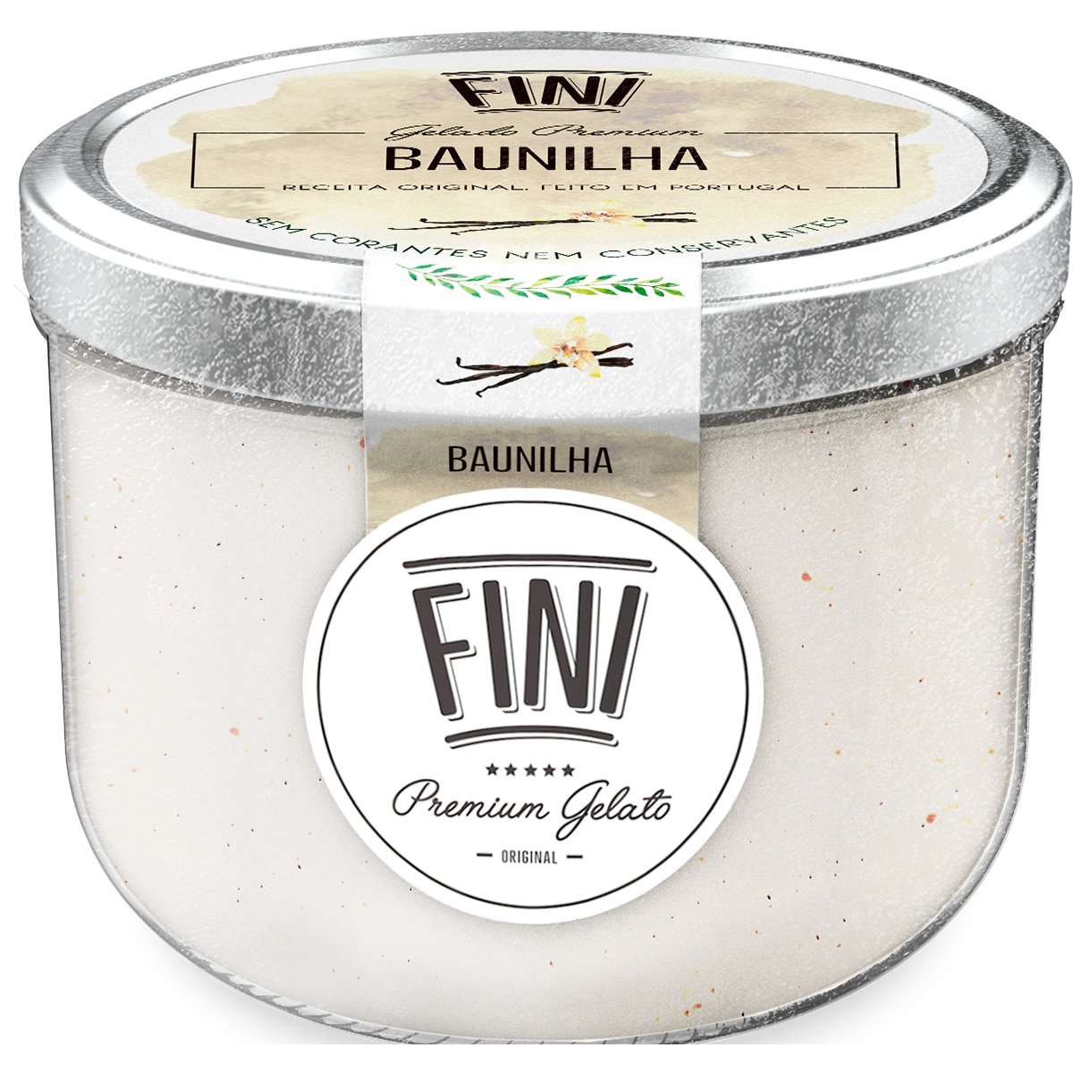 Gelado de Baunilha frasco 465 ml