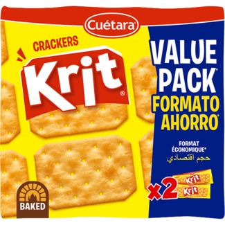 Bolachas Cracker Krit 2X100g embalagem 200 g - Cuétara