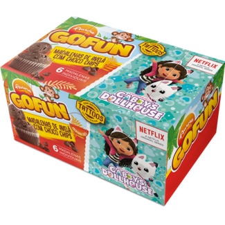 Madalenas de Avelã com Choco Chips embalagem 190 g - Aurora