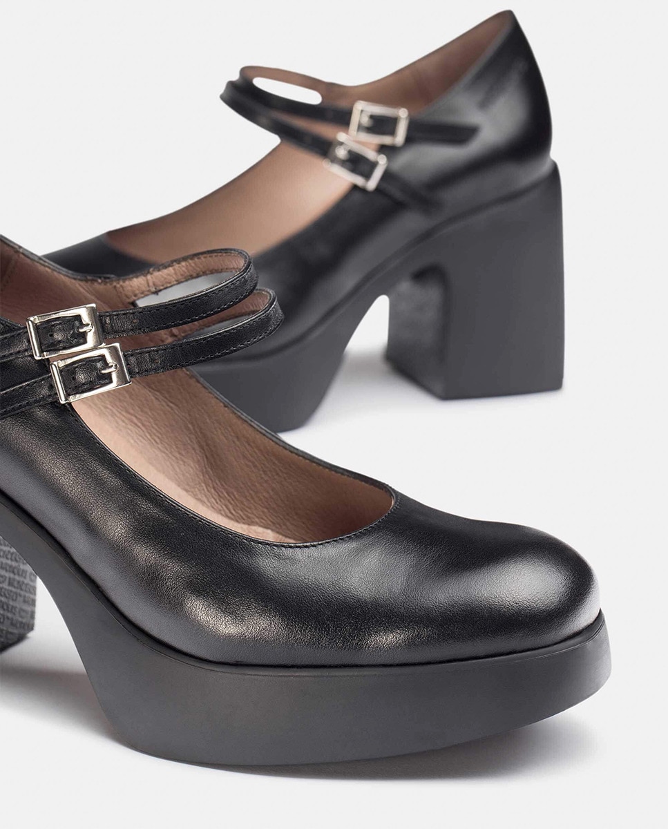 Wonders Mujer Wonders Merceditas Lady Negras Para Mujer Tacón