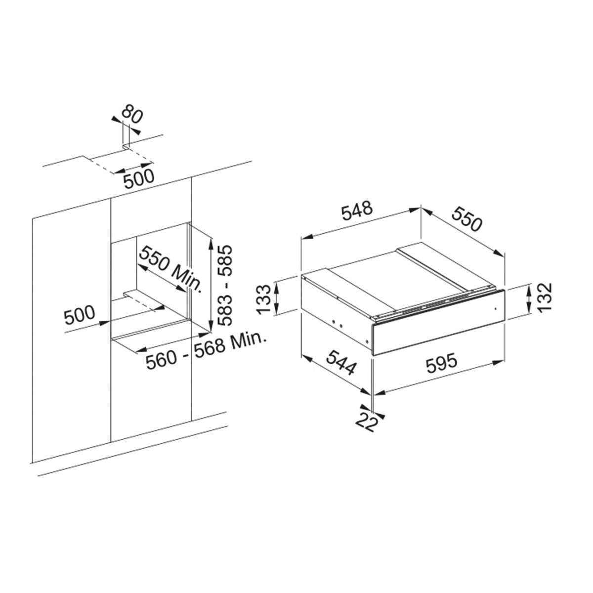 Calientaplatos Franke con capacidad de 16 litros - FMY 14 DRW XS Negro-2