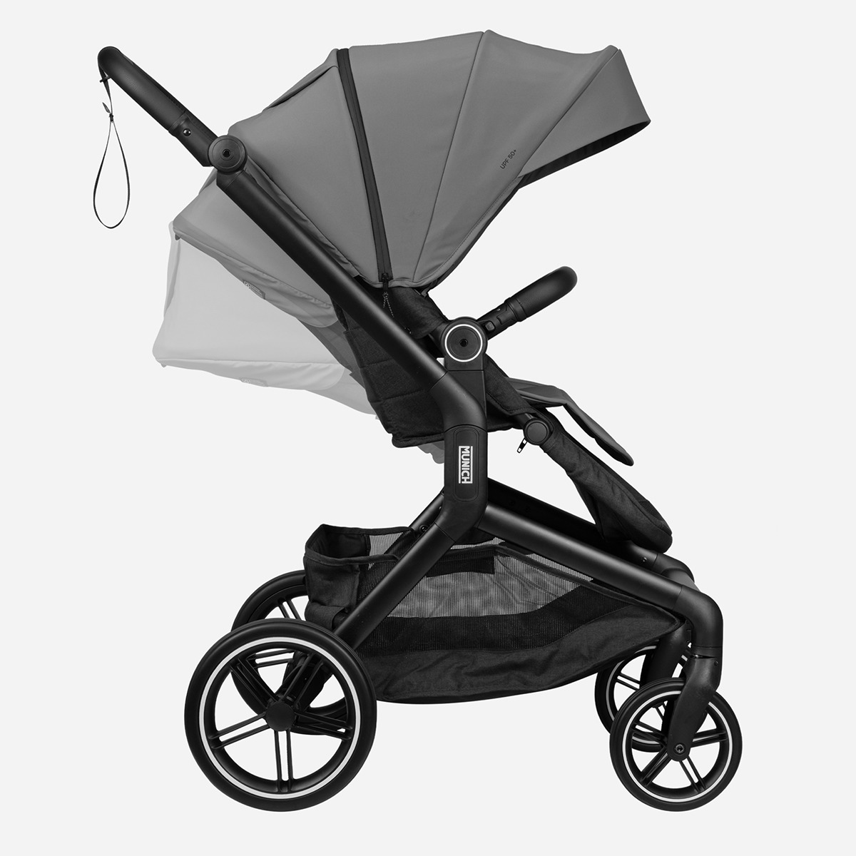 Carrinho de Bebé Munich Cinzento-14