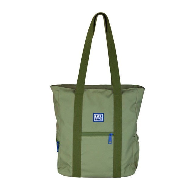 Imagem 0 de Totebag com 10 compartimentos com alça de ombro ajustável e amovível feita de plástico reciclado b-trendy oxford safari green