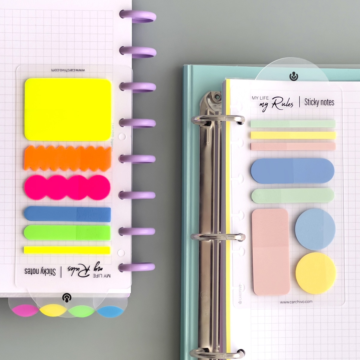 Notas adhesivas Ingeniox irregular colores pastel Carchivo 3