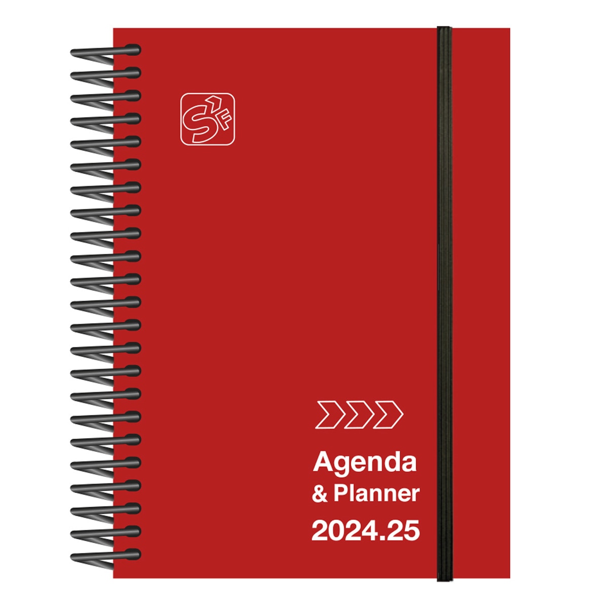 Agenda escolar 2024-2025 1 dia por página A6  Student Senfort Catalão Vermelho-1