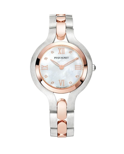 Imagem 0 de Relógio Quartz Aço e Plaque Most Mad Perola 8 Diam Puls Metal