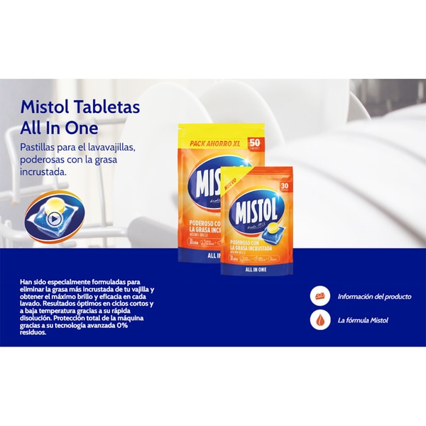 Maschinenspülmittel Alles in 1 Behälter 30 Würfel