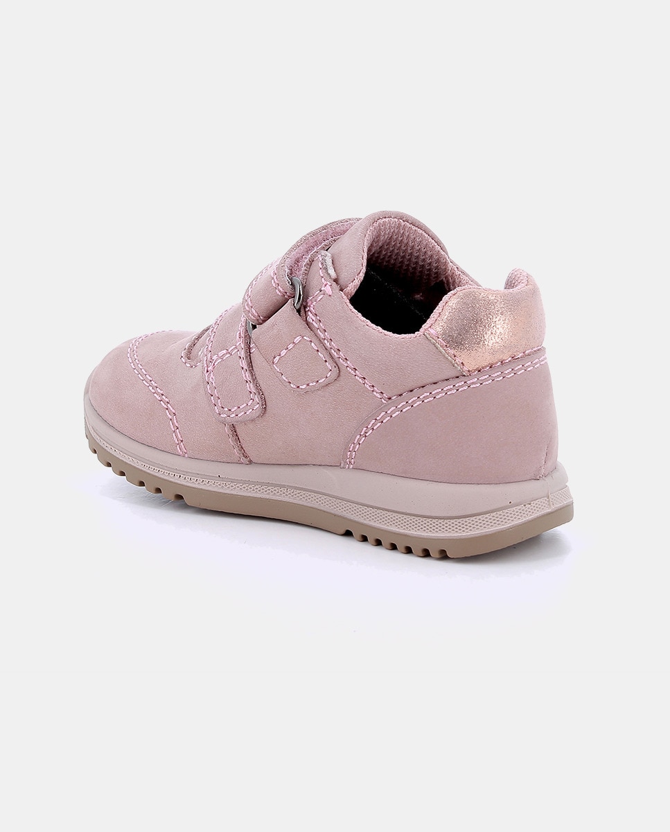 Botas de Bebé em Pele com Forro Goretex Rosa-3