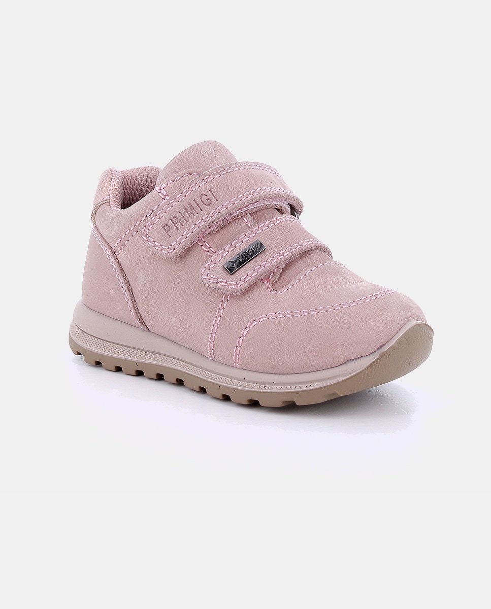 Botas de Bebé em Pele com Forro Goretex Rosa-2