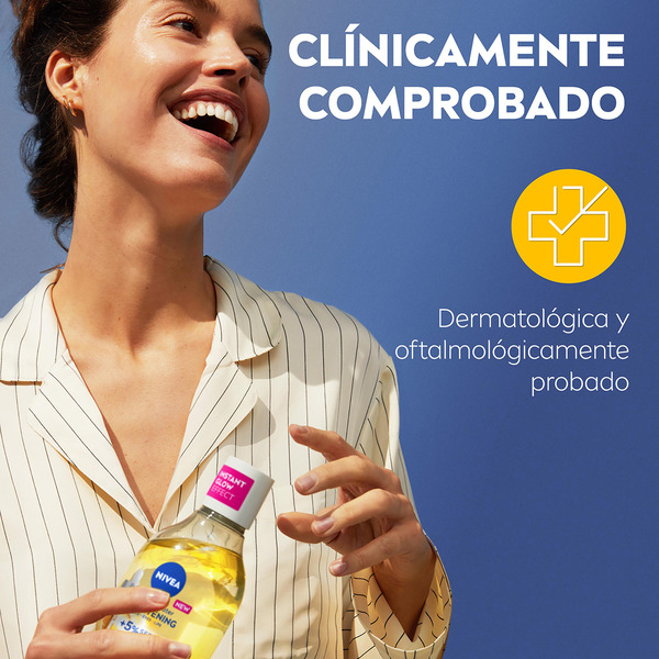 Mizellenwasser Skin Glow Gesicht, Augen und Lippen Flacon 400 ml für matte und empfindliche Haut