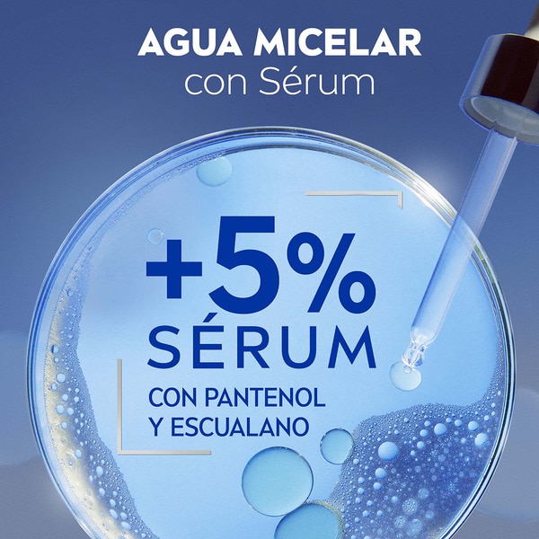 agua micelar Regeneradora rostro, ojos y labios Flacon 400 ml para piel cansada y sensible