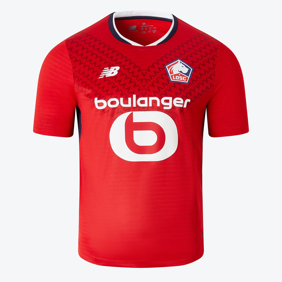 T-shirt de Homem 1.º Equipamento LOSC 2024-2025 Réplica Vermelho-4