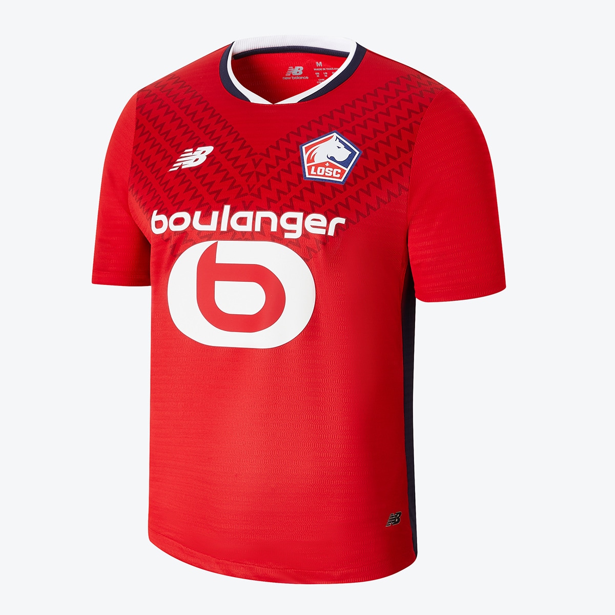 T-shirt de Homem 1.º Equipamento LOSC 2024-2025 Réplica Vermelho-5