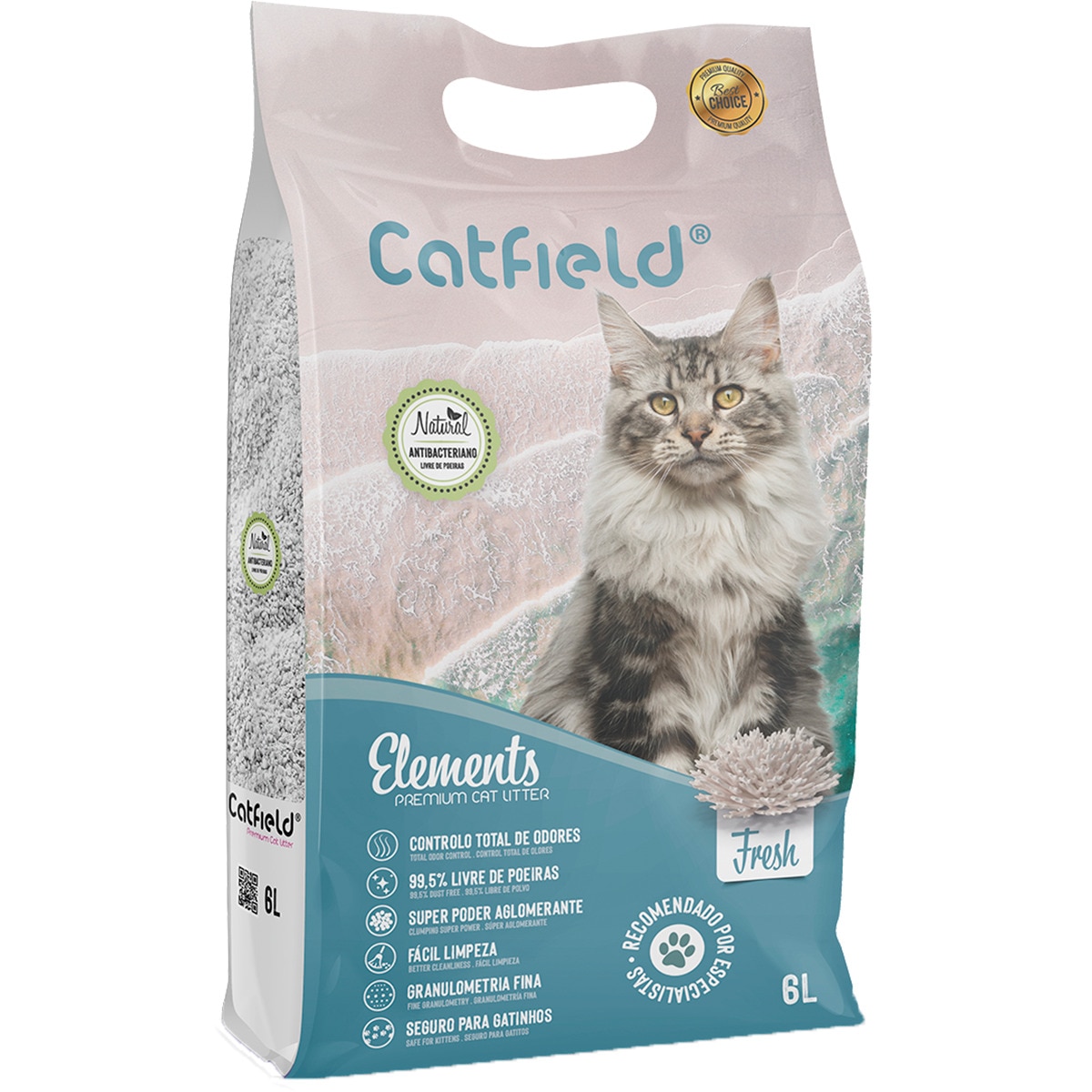 Areia para Gato Elements Fresh embalagem 6 L