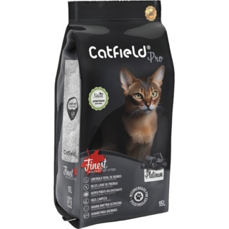 Areia para Gato Finest Platinum embalagem 15 L - Catfield