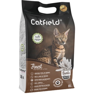 Areia para Gato Finest Quartz embalagem 6 L - Catfield