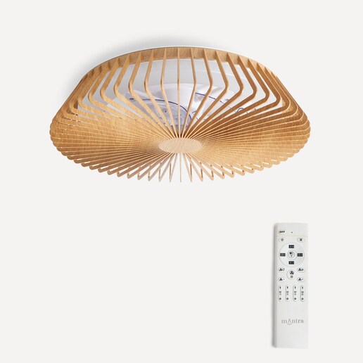 Imagen 0 de Ventilador de techo con luz LED y Motor DC Himalaya natural Mantra