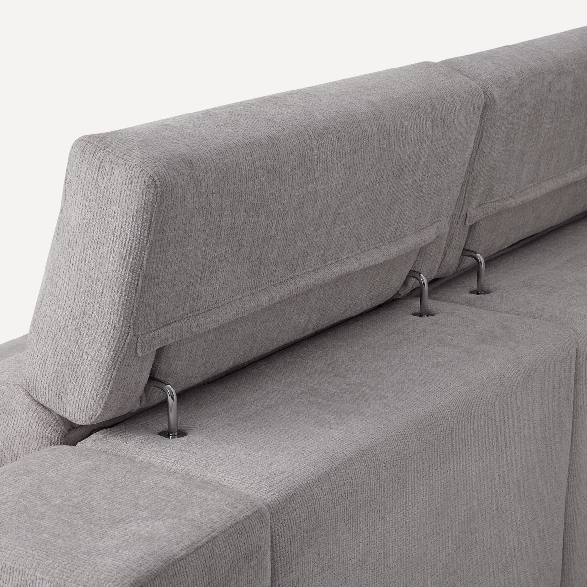 Sofá tapizado de 3 plazas con 2 asientos deslizantes eléctricos con chaiselongue izquierda Fedra El Corte Inglés Iron-8