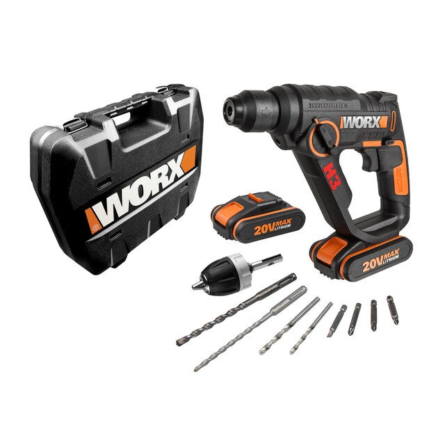 Imagen 0 de Martillo 3 en 1 a Batería 20 V SDS-Plus H3 WX390.1 PowerShare 2 baterías