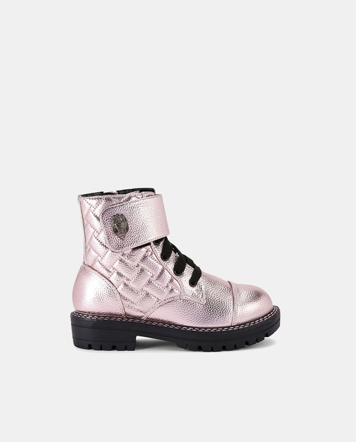 Imagen 0 de Botas Mini Kensington Strap de niña en piel metalizada
