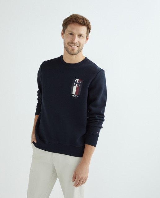 Imagen 0 de Sudadera sin capucha de hombre con logo en el pecho