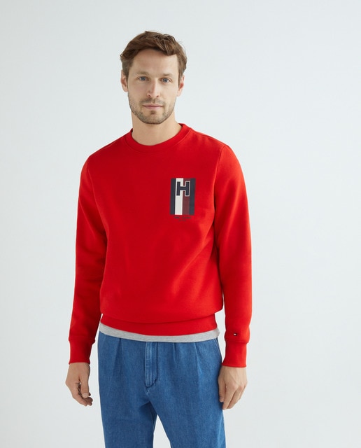 Imagen 0 de Sudadera sin capucha de hombre con logo en el pecho