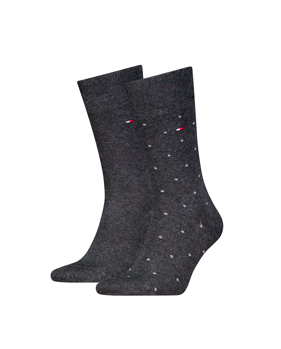 Pack de 2 Pares de Meias com Fantasia Cinzento-8