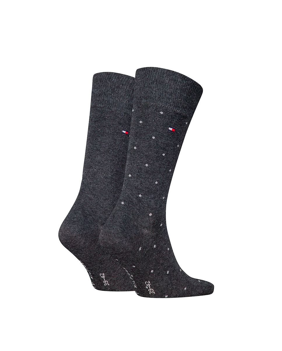 Pack de 2 Pares de Meias com Fantasia Cinzento-7