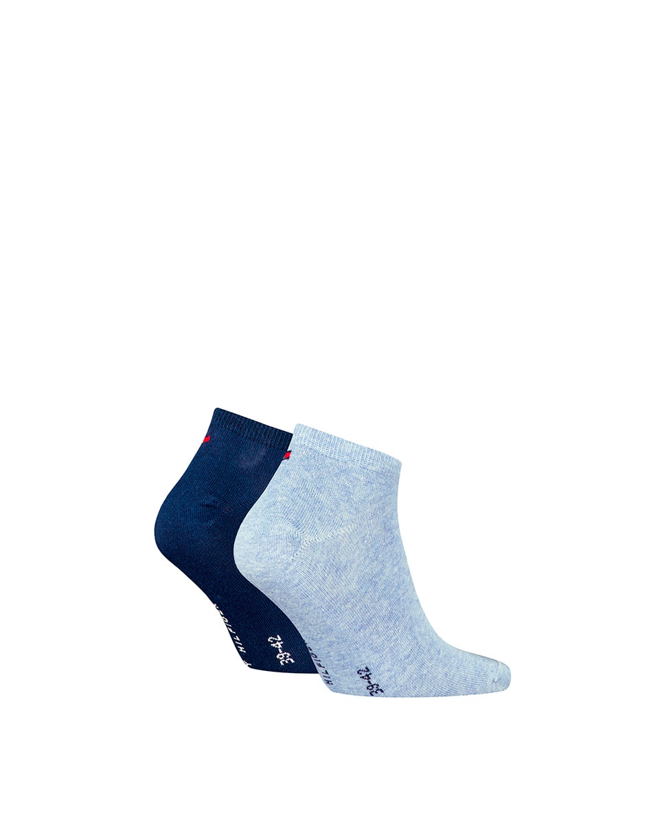 Pack de 2 Pares de Meias pelo Tornozelo Azul-4