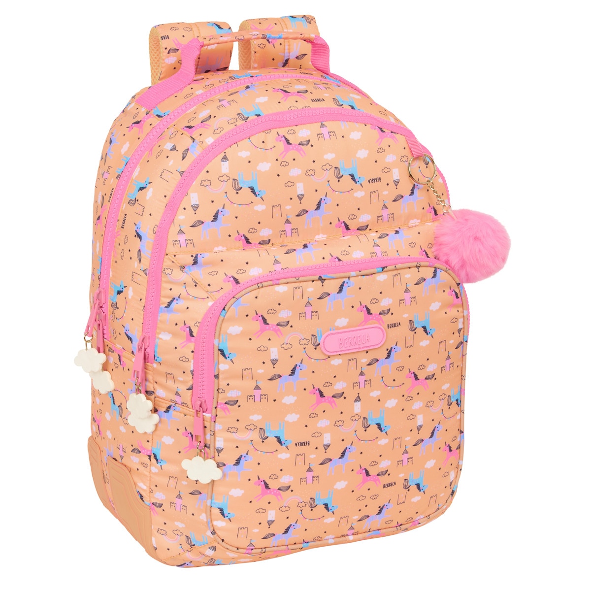 Mochila doble adaptable a carro Berreca Safta multicolor Multicolor-1