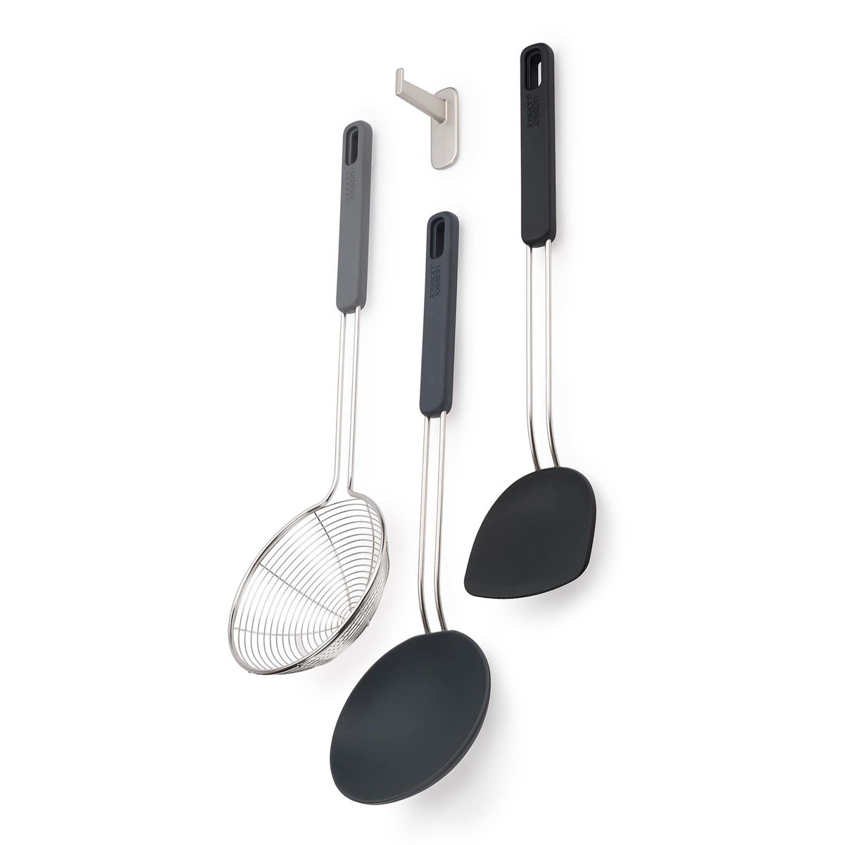 Set de 3 piezas wok Nest Fusion Joseph Joseph Negro-1