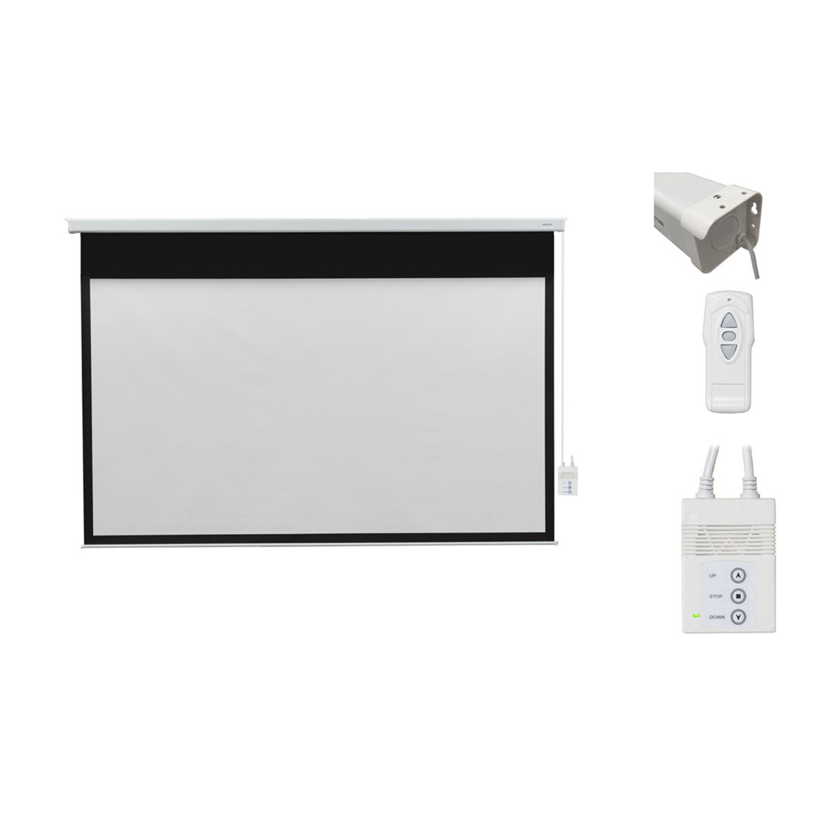 Pantalla de proyección eléctrica Fonestar PPEL-16135-FA Blanco-2
