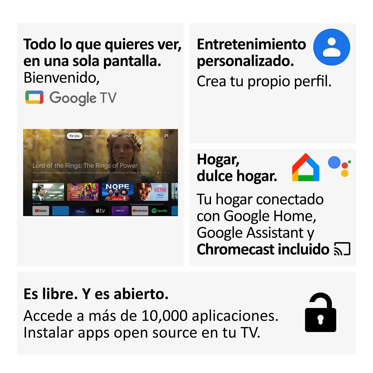 TV QLED 80cm (32") Haier H32S80EFX S80E Series Full HD, Smart Google TV, HDR10 Negro-12