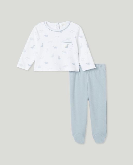 Imagen 0 de Pijama largo con bolsillo de bebé niño