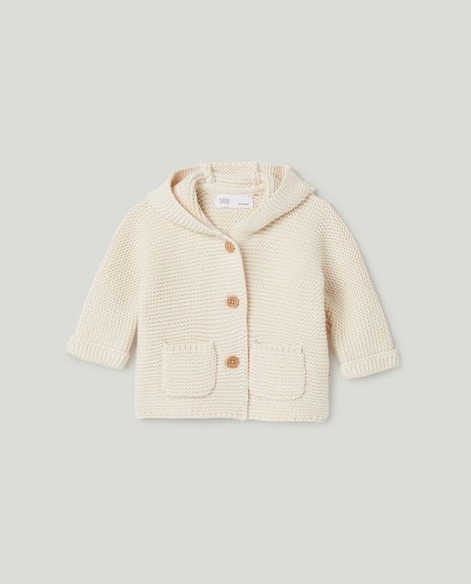 Imagen 0 de Chaqueta de punto de bebé niña con capucha