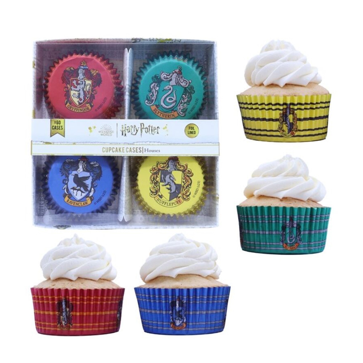 Cápsulas Papel Cupcake Hogwrts Harry Potter 1