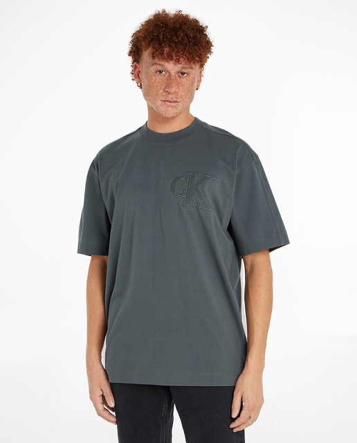 Imagen 0 de Camiseta Hombre manga corta con logo en relieve