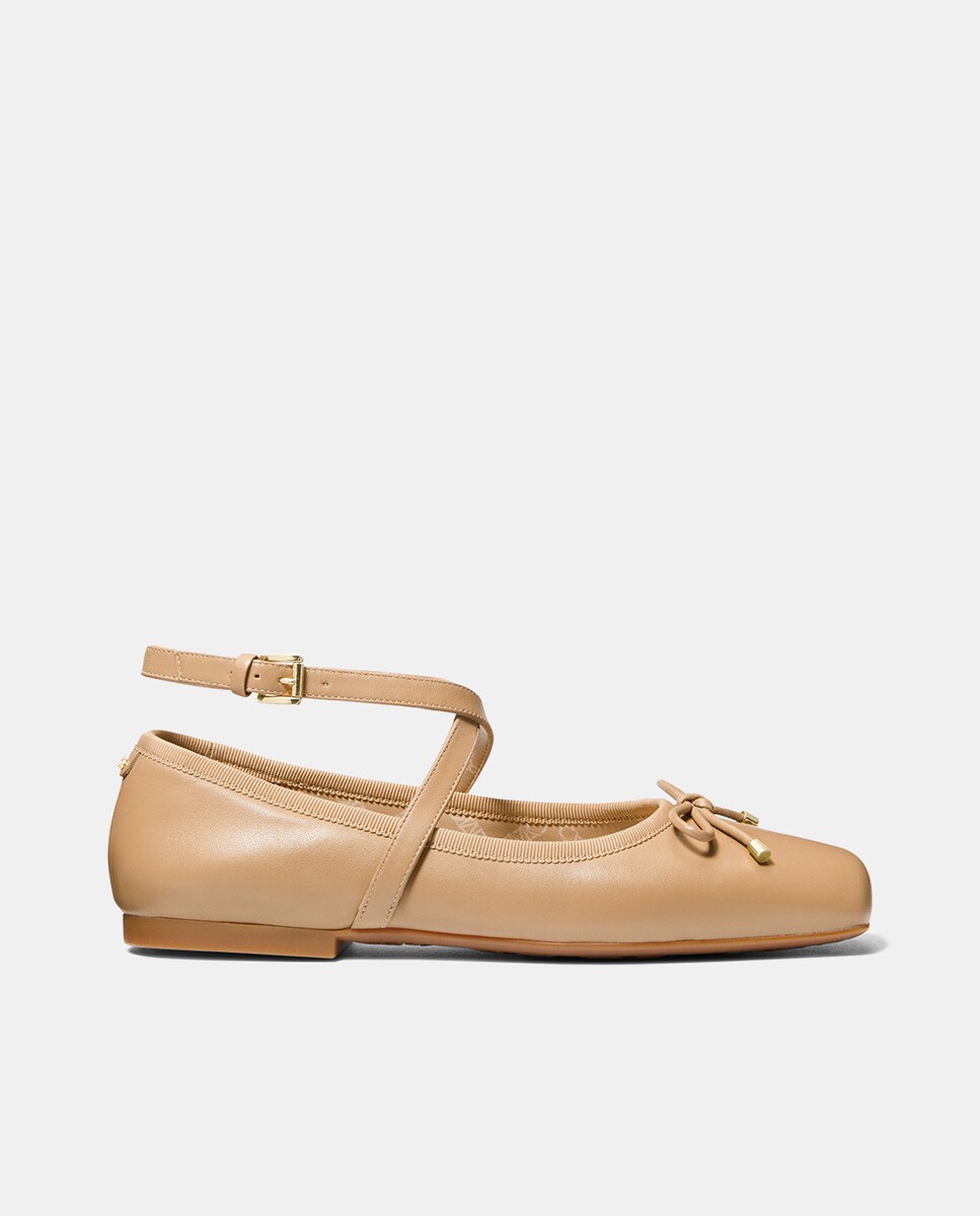 Sabrinas Collett em Pele com Pulseira no Tornozelo Camel-1