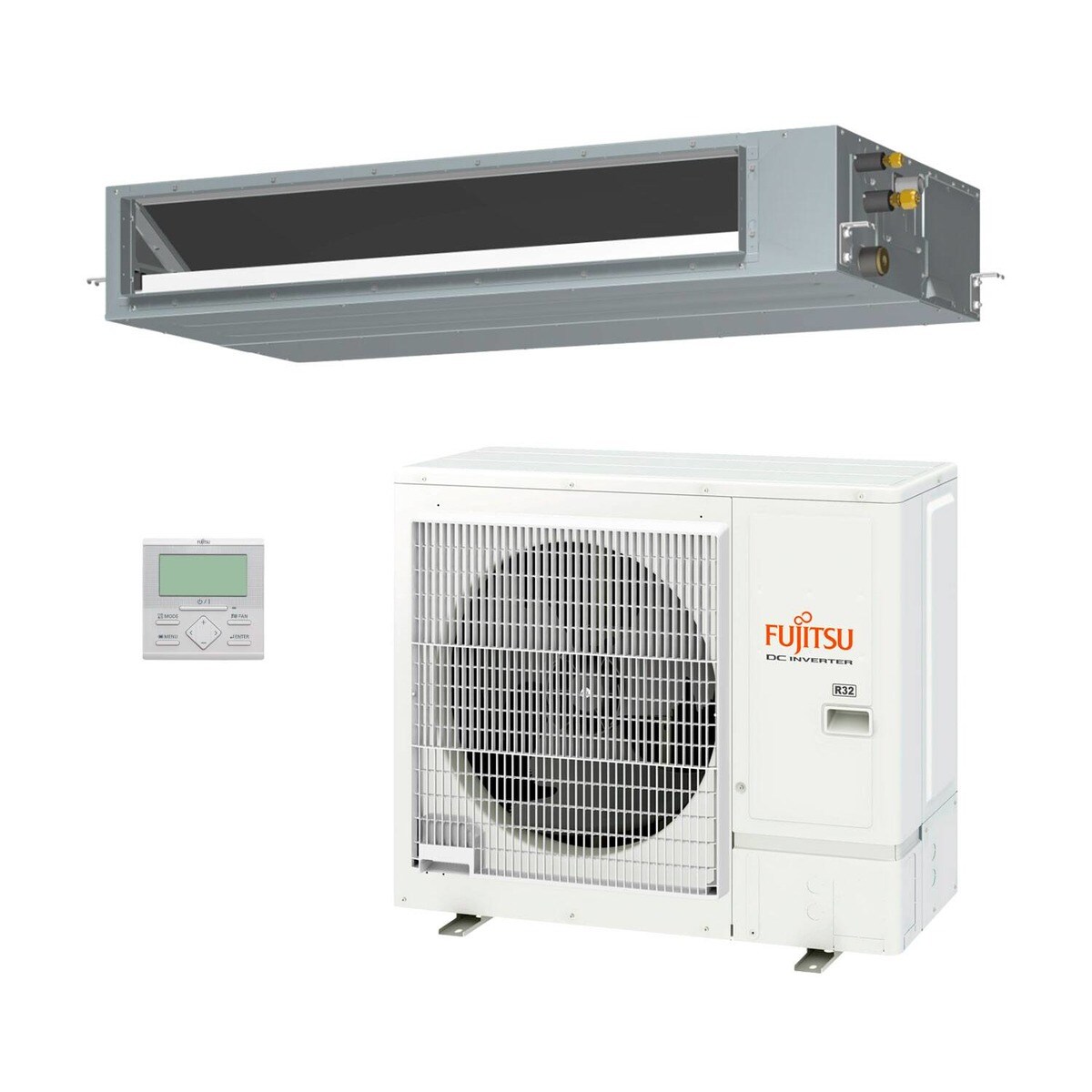 Aire acondicionado conducto Fujitsu Inverter 10.404 frig/h y 11.608 kcal/h - ACY125-KA Blanco-2