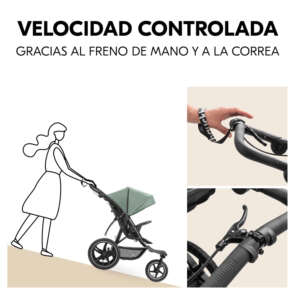 Carrinho de Passeio Runner 3 Verde-4